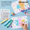 Shuttle Art 60 Pack 12 Colors Dot Markers with 5 Dot Activity Books