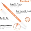 Shuttle Art Alcohol Marker Bundle, Set of 51 Colors Dual Tip Alcohol Markers + 30 Colors Journal Pen