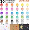 Shuttle Art Alcohol Marker Bundle, Set of 61 Colors Alcohol Markers + 30 Colors Journal Pens