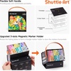 Shuttle Art Alcohol Marker Pad Bundle, Set of 101 Colors Dual Tip Alcohol Markers + 80 Sheets Marker Pad
