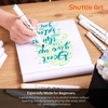 Shuttle Art Alcohol Marker Pad Bundle, Set of 30 Colors Dual Tip Alcohol Markers + 50 Sheets Marker Pad