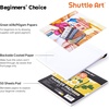 Shuttle Art Alcohol Marker Pad Bundle, Set of 30 Colors Dual Tip Alcohol Markers + 50 Sheets Marker Pad