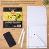 Shuttle Art Alcohol Marker Pad Bundle, Set of 30 Skin Colors Dual Tip Alcohol Markers + 50 Sheets Marker Pad