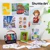 Shuttle Art Alcohol Marker Pad Bundle, Set of 51 Colors Brush & Chisel Tip Alcohol Markers + 50 Sheets Marker Pad