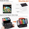 Shuttle Art Alcohol Marker Pad Bundle, Set of 51 Colors Brush & Chisel Tip Alcohol Markers + 50 Sheets Marker Pad