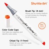 Shuttle Art Alcohol Marker Pad Bundle, Set of 51 Colors Brush & Chisel Tip Alcohol Markers + 50 Sheets Marker Pad