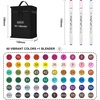 Shuttle Art Alcohol Marker Pad Bundle, Set of 61 Colors Dual Tip Alcohol Markers + 60 Sheets Marker Pad