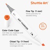 Shuttle Art Alcohol Marker Pad Bundle, Set of 88 Colors Dual Tip Alcohol Markers + 80 Sheets Marker Pad