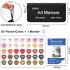 Shuttle Art Art Markers Bundle – 51 Colors + 36 Skin Tone Markers