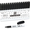 Shuttle Art Dry Erase Markers Bundle – 32 Colors Dry Erase Markers + 16 Pack Black Dry Erase Markers