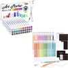 Shuttle Art Alcohol Marker Bundle, Set of 30 Colors Alcohol Markers + 30 Colors Journal Pens