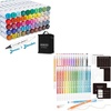 Shuttle Art Alcohol Marker Bundle, Set of 51 Colors Dual Tip Alcohol Markers + 30 Colors Journal Pen