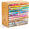 Shuttle Art Marker Organizer, Hold 176 Art Markers, Brush Pens, Pencil Large Holder with 22 Compartments for Home, Classroom, Office Desktop Stationary Storage