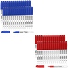 Shuttle Art Permanent Markers Bundle, 30 Pack Red and 30 Pack Blue Permanent Marker set,Fine Point, Works on Plastic,Wood,Stone,Metal and Glass for Doodling, Marking