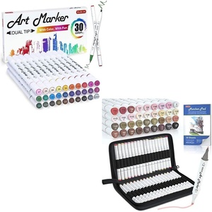 Shuttle Art Markers Bundle – 30 Colors + 36 Skin Tones