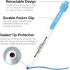 Shuttle Art Retractable Dry Erase Markers, 12 Assorted Colors, Fine Point