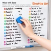 Shuttle Art Retractable Dry Erase Markers, 12 Assorted Colors, Fine Point