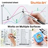 Shuttle Art Retractable Dry Erase Markers, 15 Bold Black, Fine Point