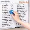 Shuttle Art Retractable Dry Erase Markers, 15 Bold Black, Fine Point