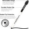 Shuttle Art Retractable Dry Erase Markers, 15 Bold Black, Fine Point