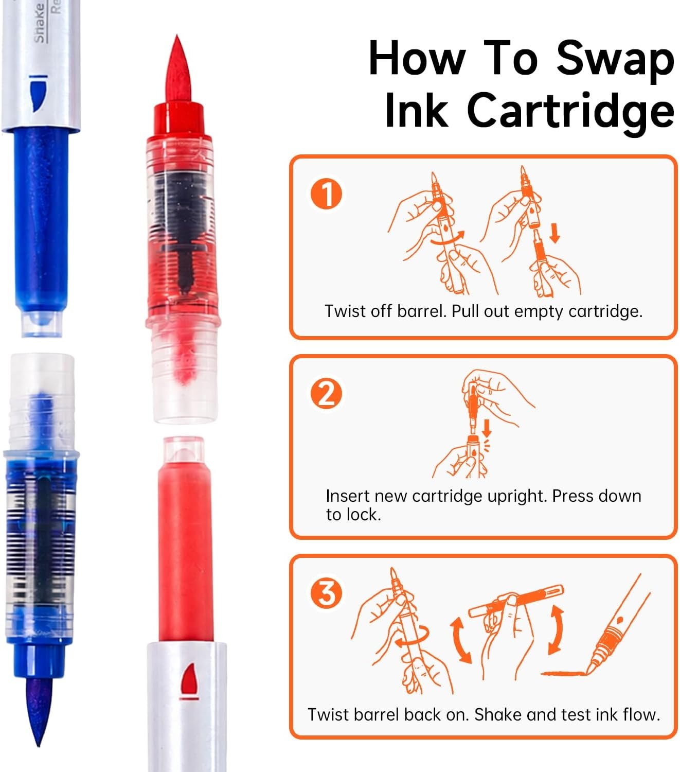 image:imageShuttle Art 48 Colors Refillable Acrylic Markers with 50 Refills48 Colors