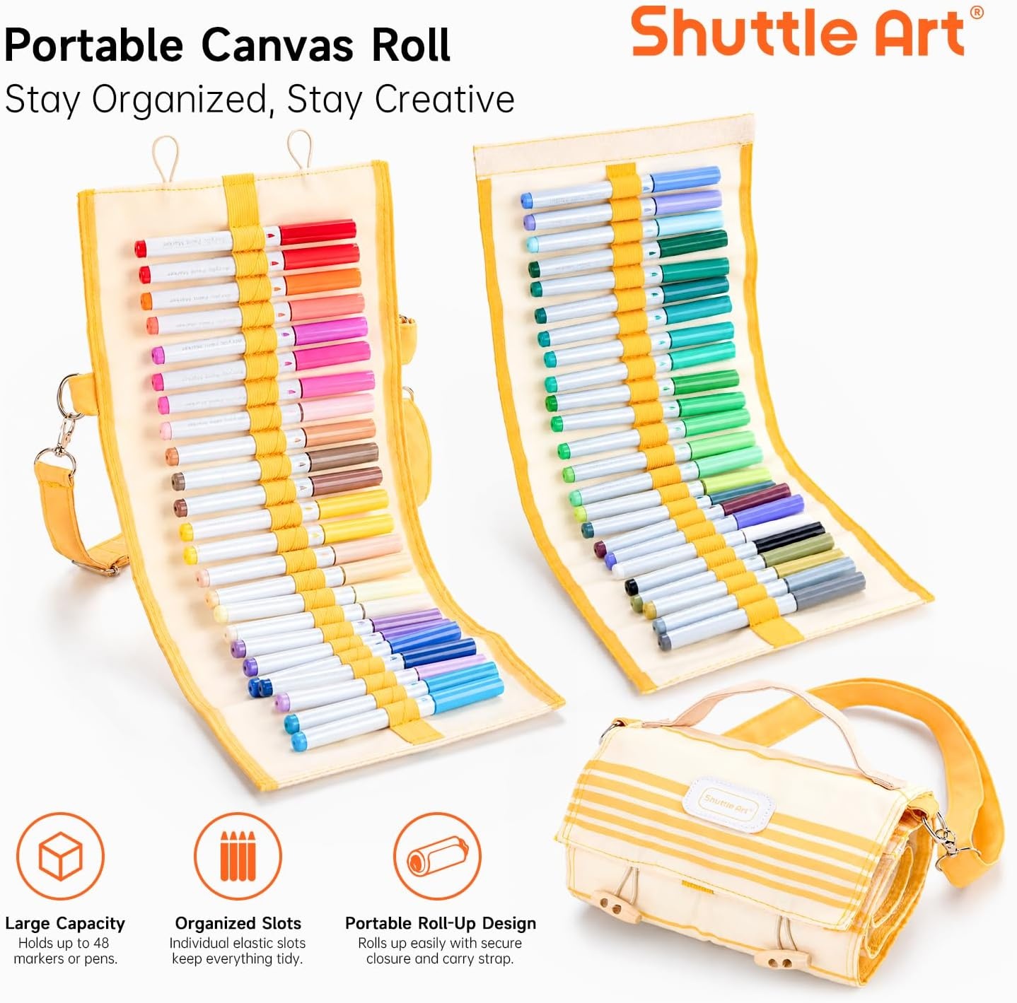 image:imageShuttle Art 48 Refillable Markers 551x551 Acrylic Marker Journal