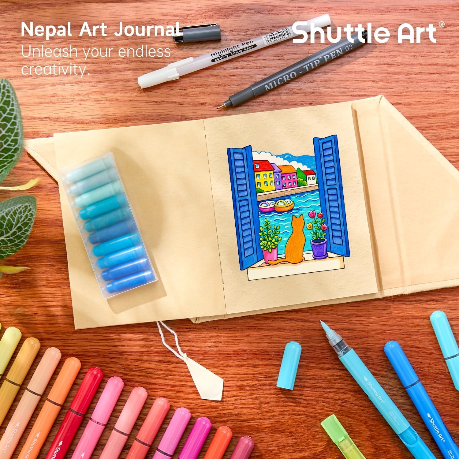 image:imageShuttle Art 96 DualTone Refillable Markers 100 Matching Ink Refills