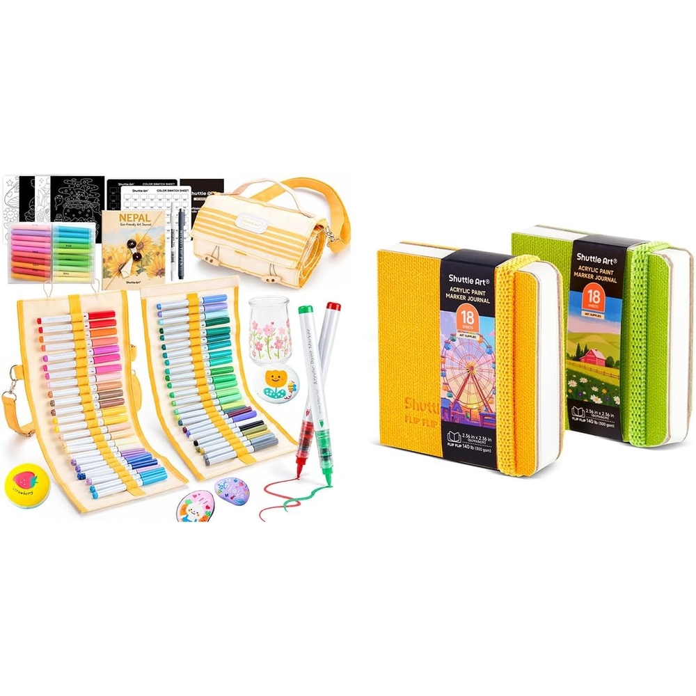 image:imageShuttle Art 48 Refillable Markers 2 Pack 236x236 Marker Sketch Journals