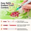 Shuttle Art 48 Colors Refillable Acrylic Markers with 50 Refills(48 Colors)