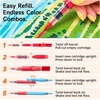 Shuttle Art 48 Colors Refillable Acrylic Markers with 50 Refills(96 Colors)