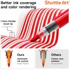 Shuttle Art 48 Colors Refillable Acrylic Markers with 50 Refills(96 Colors)