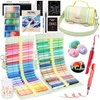 Shuttle Art 48 Colors Refillable Acrylic Markers with 50 Refills(96 Colors)