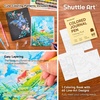 Shuttle Art Colored Pens, 180 Vibrant Colors Cute Journal Pens 0.6mm Fine Point Colored Gel Pens for Black Paper in Portable Bag for Coloring Writing Drawing Journaling Note Taking School Office Home(Multicolor)