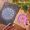 Shuttle Art Colored Pens, 180 Vibrant Colors Cute Journal Pens 0.6mm Fine Point Colored Gel Pens for Black Paper in Portable Bag for Coloring Writing Drawing Journaling Note Taking School Office Home(24 Pink & Purple Tone)