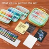 Shuttle Art Colored Pens, 180 Vibrant Colors Cute Journal Pens 0.6mm Fine Point Colored Gel Pens for Black Paper in Portable Bag for Coloring Writing Drawing Journaling Note Taking School Office Home(Multicolor)