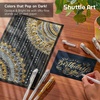 Shuttle Art Colored Pens, 180 Vibrant Colors Cute Journal Pens 0.6mm Fine Point Colored Gel Pens for Black Paper in Portable Bag for Coloring Writing Drawing Journaling Note Taking School Office Home(4 White  1 Gold  1 Silver)