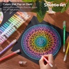 Shuttle Art Colored Pens, 180 Vibrant Colors Cute Journal Pens 0.6mm Fine Point Colored Gel Pens for Black Paper in Portable Bag for Coloring Writing Drawing Journaling Note Taking School Office Home(22 Highlight Tone)
