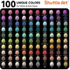 Shuttle Art Colored Pens, 180 Vibrant Colors Cute Journal Pens 0.6mm Fine Point Colored Gel Pens for Black Paper in Portable Bag for Coloring Writing Drawing Journaling Note Taking School Office Home(Multicolor)