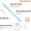 Shuttle Art Colored Pens, 180 Vibrant Colors Cute Journal Pens 0.6mm Fine Point Colored Gel Pens for Black Paper in Portable Bag for Coloring Writing Drawing Journaling Note Taking School Office Home(180 Colors)