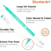 Shuttle Art Colored Pens, 180 Vibrant Colors Cute Journal Pens 0.6mm Fine Point Colored Gel Pens for Black Paper in Portable Bag for Coloring Writing Drawing Journaling Note Taking School Office Home(Multicolor)