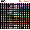 Shuttle Art Colored Pens, 180 Vibrant Colors Cute Journal Pens 0.6mm Fine Point Colored Gel Pens for Black Paper in Portable Bag for Coloring Writing Drawing Journaling Note Taking School Office Home(180 Colors)
