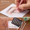 Shuttle Art Colored Pens, 180 Vibrant Colors Cute Journal Pens 0.6mm Fine Point Colored Gel Pens for Black Paper in Portable Bag for Coloring Writing Drawing Journaling Note Taking School Office Home(24 Skin Tone)