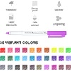 Shuttle Art Permanent Marker, 30 Colors Ultra Fine Point, Assorted Colors, Works on Plastic,Wood,Stone,Metal and Glass for Kids Adult Coloring Doodling Marking (Pack of 2)