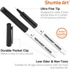 Shuttle Art Permanent Marker, 60 Pack Ultra Fine Point Black Permanent Marker set, Works on Plastic,Wood,Stone,Metal and Glass for Doodling, Marking