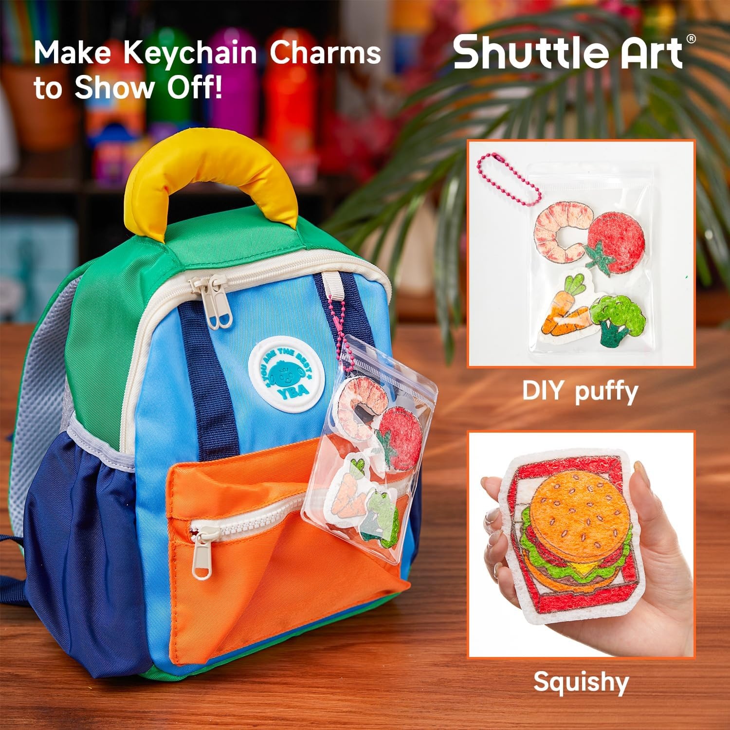 image:imageShuttle Art 105 Pcs Magic Foam Texture Painting Kit Dessert SeriesFood Series 104 Pcs