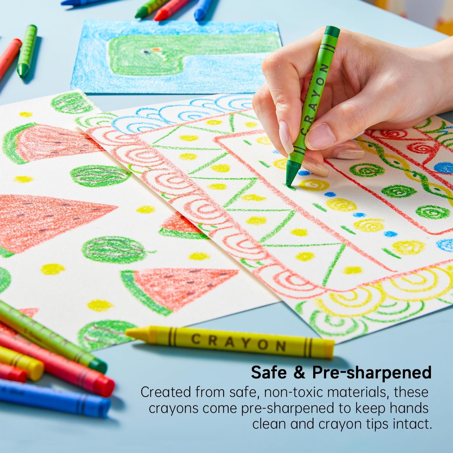 image:imageShuttle Art Crayons Bulk Packs 300 Packs of 4 Colors 1200 Count