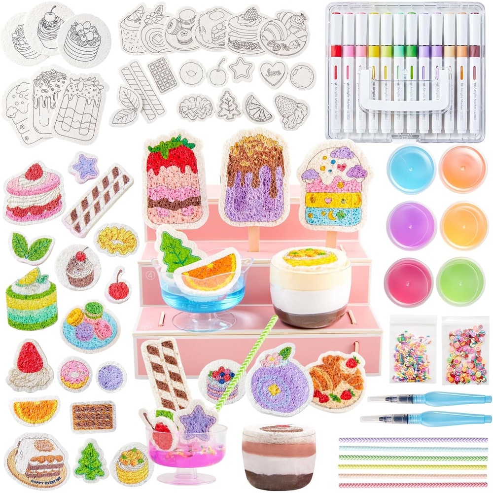 image:imageShuttle Art 105 Pcs Magic Foam Texture Painting Kit Dessert SeriesDessert Series 105 Pcs