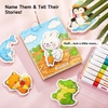 Shuttle Art 105 Pcs Magic Foam Texture Painting Kit Dessert Series(Animal Series – 63 Pcs)