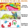 Shuttle Art 24 Colors Gel Crayons for Toddlers, Non-Toxic Crayons Set for Kids Children Coloring, Crayon-Pastel-Watercolor Effect, Ideal for Paper (Pack of 2)(1 Count (Pack of 24))