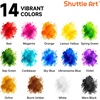 Shuttle Art 8 Colors Liquid Watercolor Paint, 4oz Non-Toxic Watercolors(14 Colors)